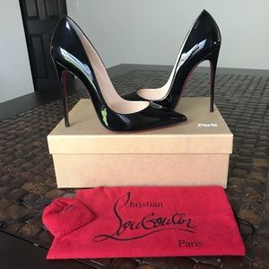 Christian Louboutin “So Kate” Black Patent size 38